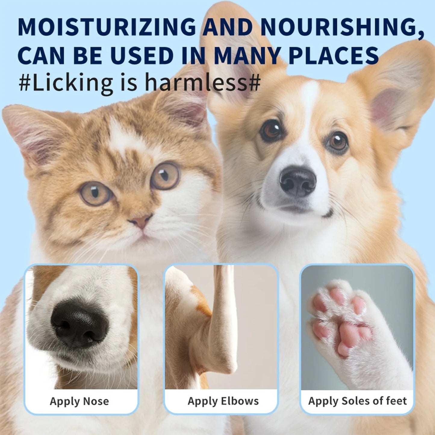 Dog Care Nose Balm 15 G (0.53 Oz) Moisturizing Dog Balm Creates an Barrier That Protects and Dry Cracked All-Natural with Vitami