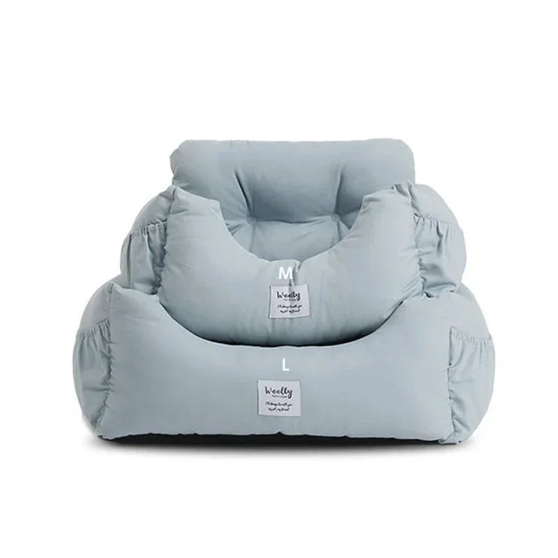 Portable Pet Car Seat – Non-Slip Booster Bed for Small Dogs & Cats, Safe Travel Carrier