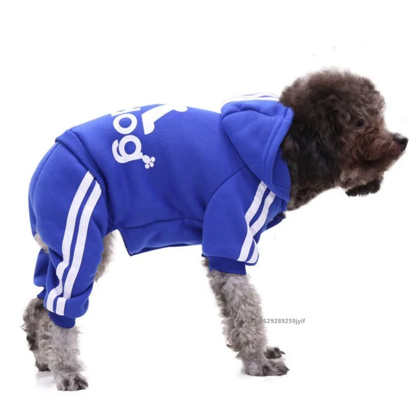 Dog Jumpsuit Warm Puppy Pet Clothes Dog Hoodies Sweatshirt for Yorkie French Bulldog Clothing Dog Coat Jacket Costume
