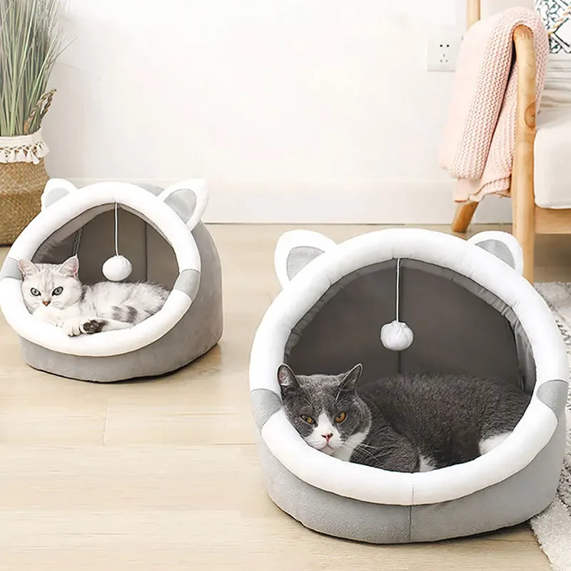 Pet Tent Cave Bed for Cats & Small Dogs – Self-Warming, Foldable & Washable Sleeping Bed