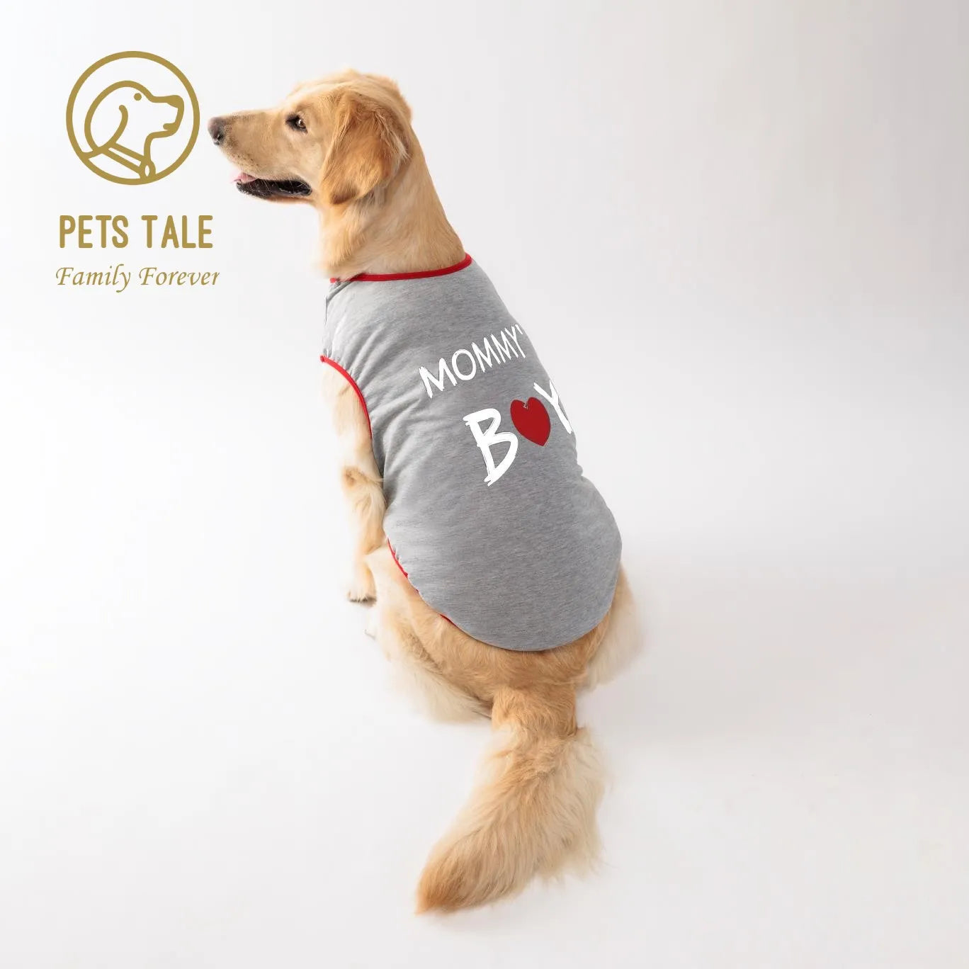 Dog T-Shirt with "Mommy Boy" Print – Perfect for Small, Medium & Large Dogs | Comfortable & Stylish Pet Shirt