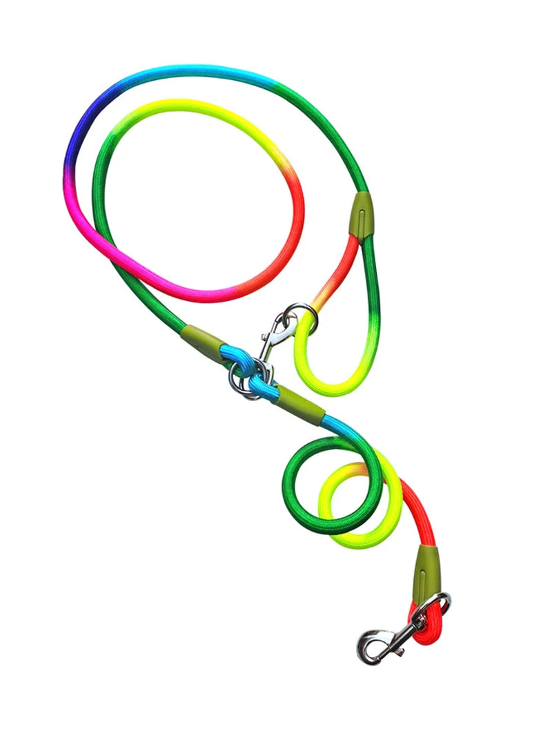 CAWAYI KENNEL Reflective Nylon Dog Leash for Hands-Free Running – Traction Rope Leads for Small to Large Dogs