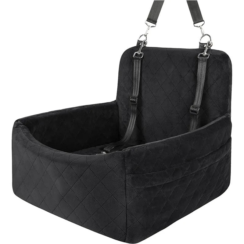 Car Dog Bed & Travel Mat – Front & Rear Safety Seat for Small Dogs & Cats Up to 20lbs