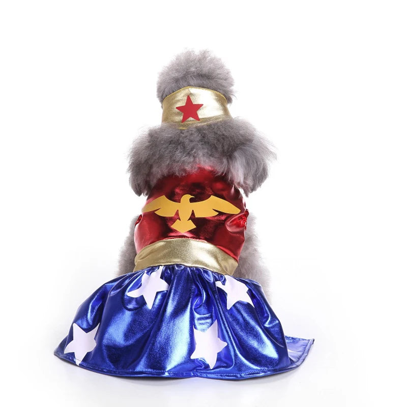 Pet Dog Halloween Dress – Super Claw Skirt Cosplay Costume for Small Dogs & Cats – Perfect for Parties