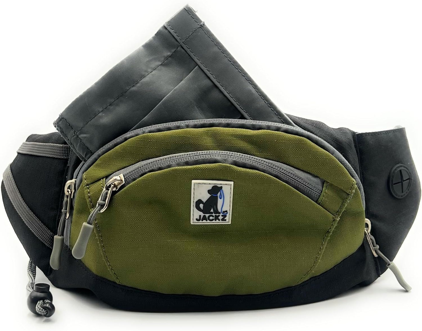 JACKZ Dog Treat Pouch – Versatile Training Bag with Poop Bag Dispenser | Adjustable Waist & Crossbody Carry