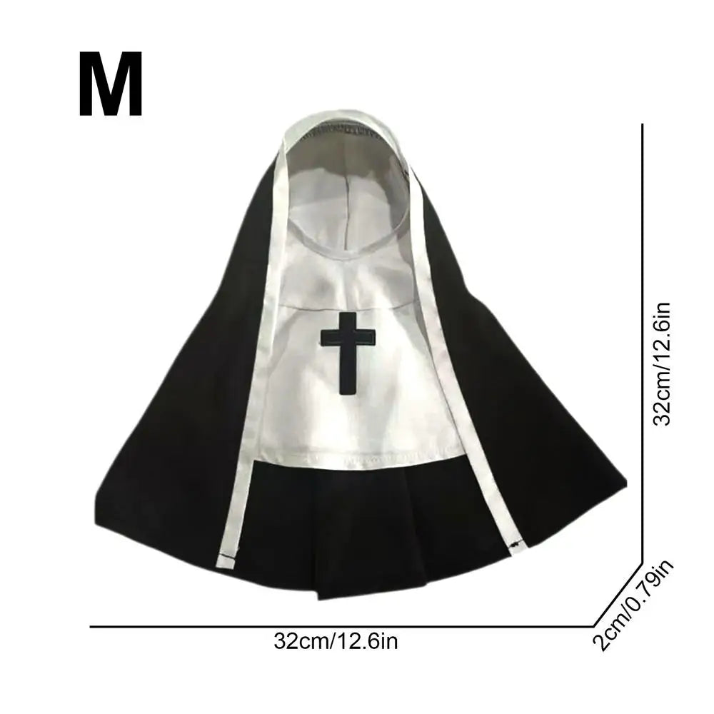 Pet Dog Nun Costume for Halloween – Cute Cosplay Outfit for Small to Medium Dogs & Cats