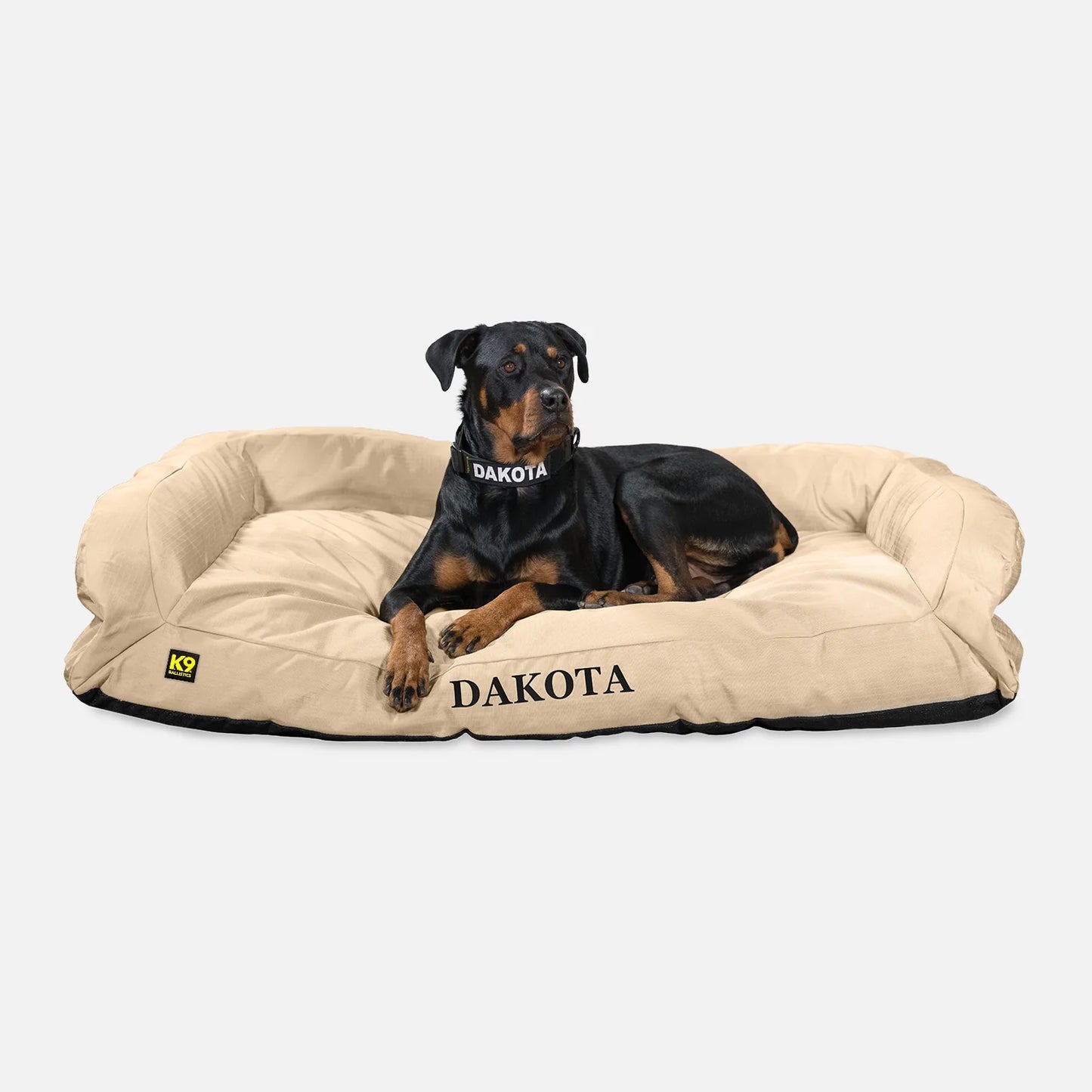 Tough Ripstop™ Bolster Pillow Dog Bed – Durable & Comfortable Pet Bed