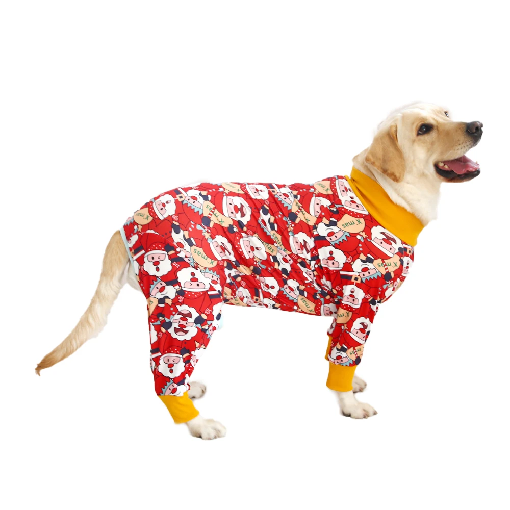 2024 New Halloween Prints Dog Bodysuit – Full-Body PJs for Large & Medium Dogs – Shedding Prevention & Licking Control
