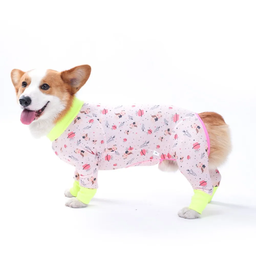2024 New Halloween Prints Dog Bodysuit – Full-Body PJs for Large & Medium Dogs – Shedding Prevention & Licking Control