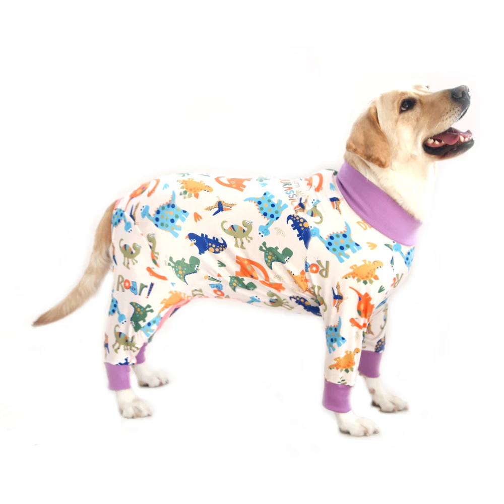 2024 New Halloween Prints Dog Bodysuit – Full-Body PJs for Large & Medium Dogs – Shedding Prevention & Licking Control