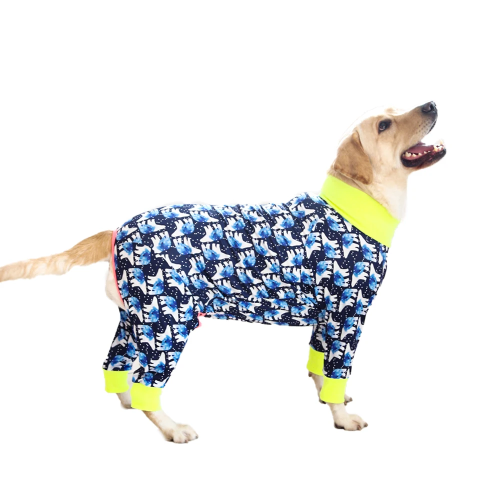 2024 New Halloween Prints Dog Bodysuit – Full-Body PJs for Large & Medium Dogs – Shedding Prevention & Licking Control