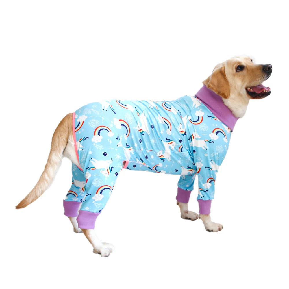 2024 New Halloween Prints Dog Bodysuit – Full-Body PJs for Large & Medium Dogs – Shedding Prevention & Licking Control