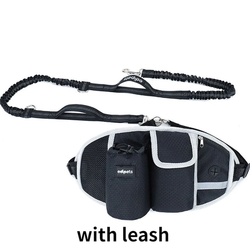 Dog Training Waist Bag – Hands-Free Outdoor Dog Leash & Treat Bag | Waterproof Nylon for Comfortable Dog Walks