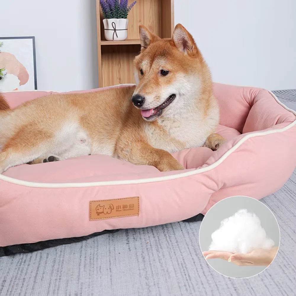 Pet Sofa Sleeping Bed – Cozy Large Dog Bed House for Cats & Dogs – Winter Warm Cushion