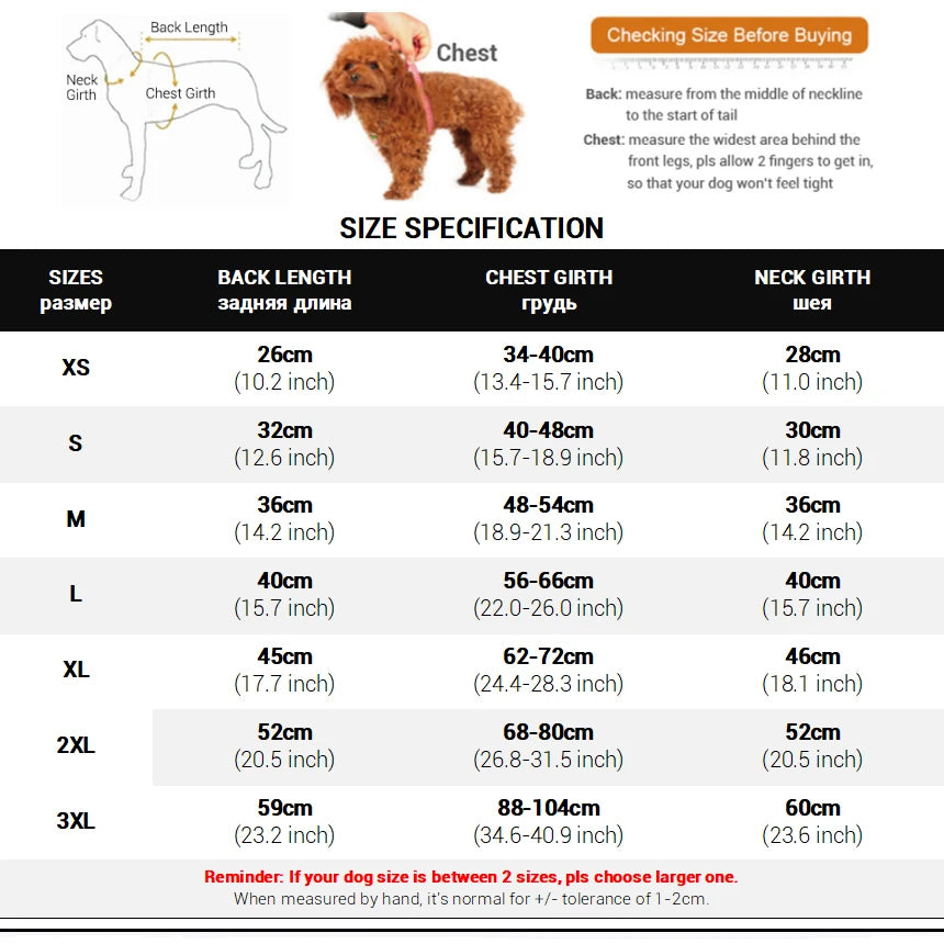 Reversible Waterproof Dog Winter Coat – Warm Pet Jacket for Small, Medium & Large Dogs | Waterproof, Fleece Lined