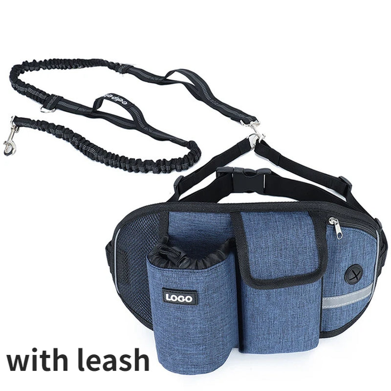 Dog Training Waist Bag – Hands-Free Outdoor Dog Leash & Treat Bag | Waterproof Nylon for Comfortable Dog Walks