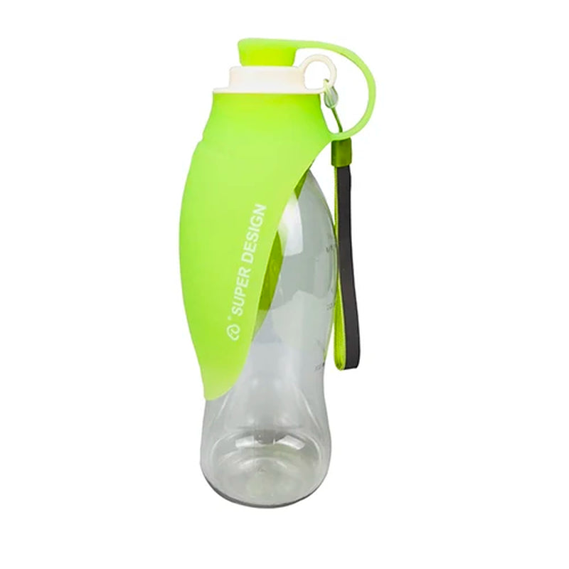 580ml (20oz) Portable Dog Water Bottle - Travel-Friendly Silicone Water Dispenser & Dog Bowl for Small, Medium, and Large Dogs