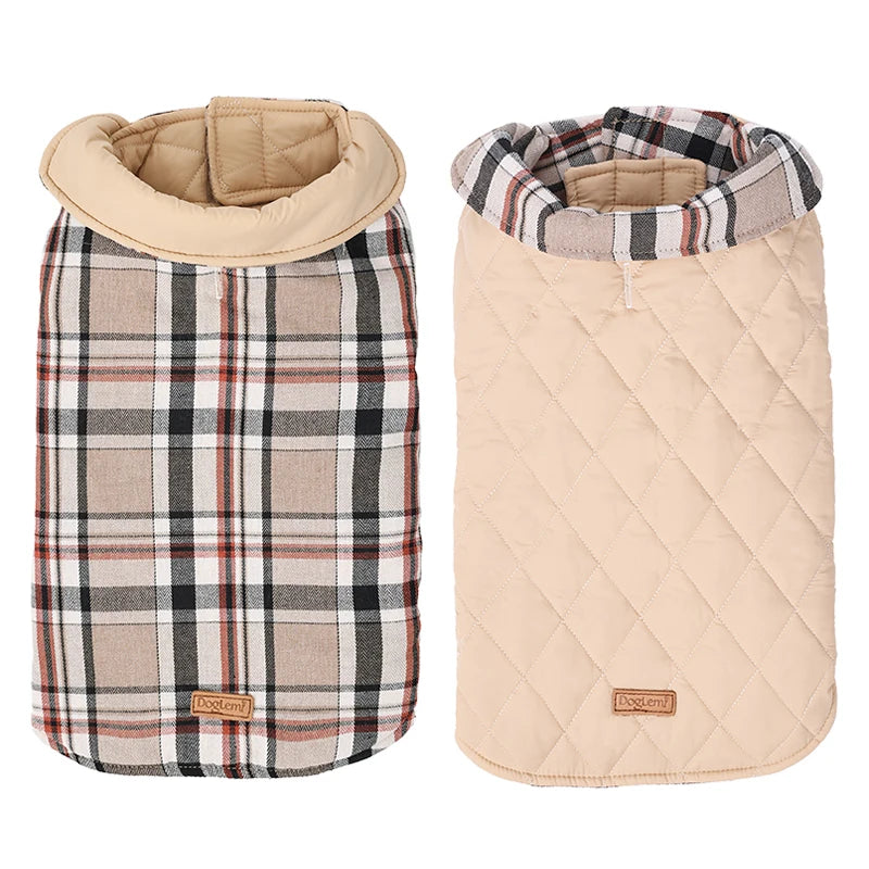 Reversible Waterproof Dog Winter Coat – Warm Pet Jacket for Small, Medium & Large Dogs | Waterproof, Fleece Lined