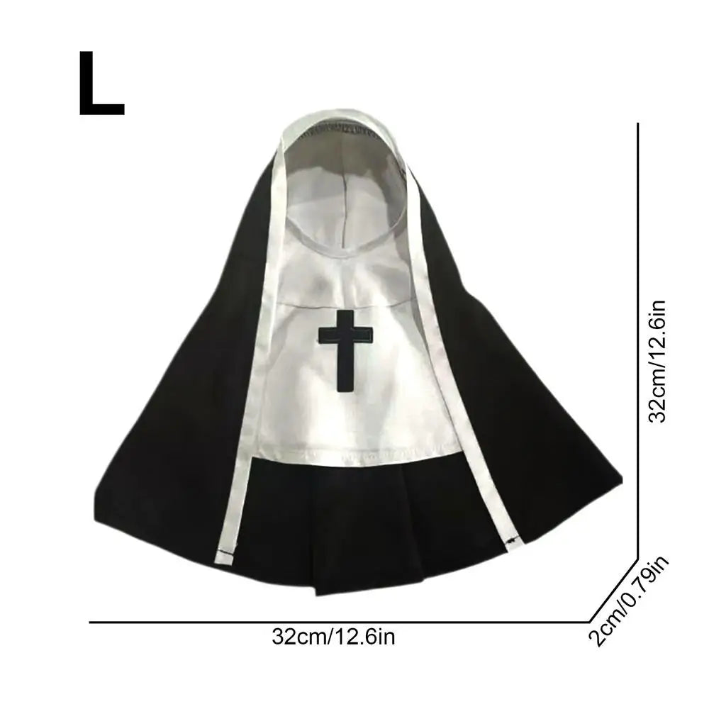 Pet Dog Nun Costume for Halloween – Cute Cosplay Outfit for Small to Medium Dogs & Cats