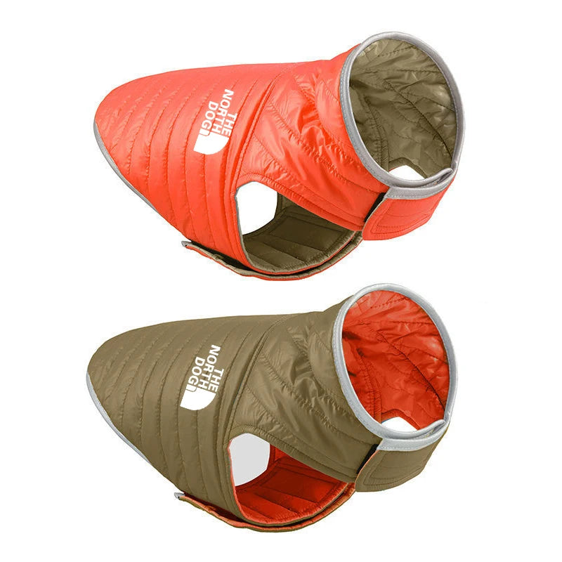 Double Sided Dog Coat – Winter Warm Pet Jacket for Small & Medium Dogs | Soft Nylon Vest for Chihuahua & Puppy Costumes