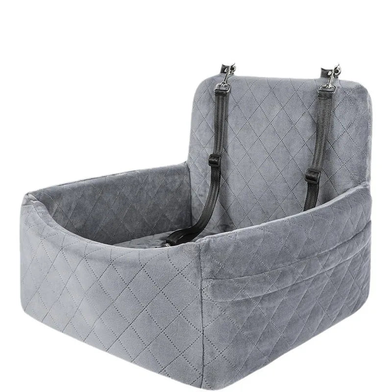 Car Dog Bed & Travel Mat – Front & Rear Safety Seat for Small Dogs & Cats Up to 20lbs