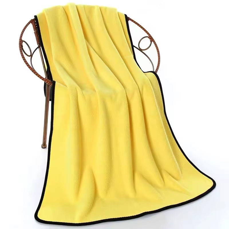 60x160cm Pet Towel – Quick-Drying Coral Velvet Dog and Cat Bath Towel Soft & Absorbent