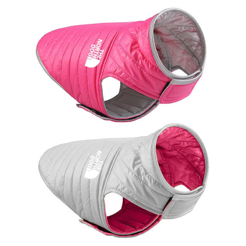Double Sided Dog Coat – Winter Warm Pet Jacket for Small & Medium Dogs | Soft Nylon Vest for Chihuahua & Puppy Costumes