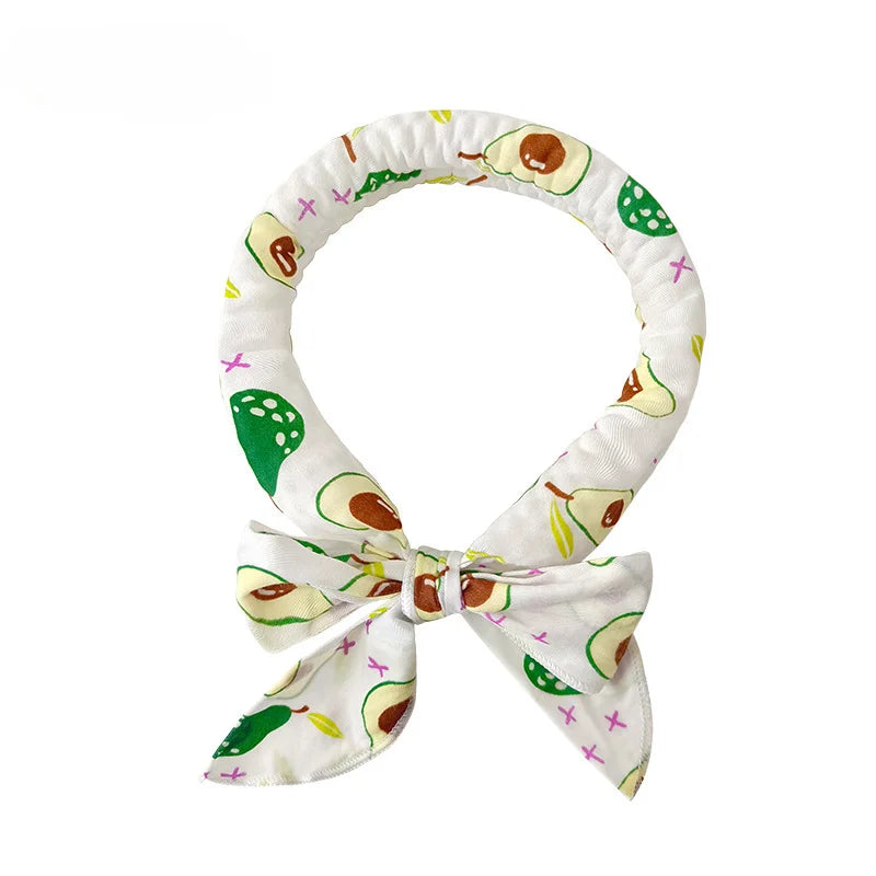 Pet Cooling Ice Scarf – Adjustable Cooling Collar for Dogs & Cats, Heatstroke Relief Towel