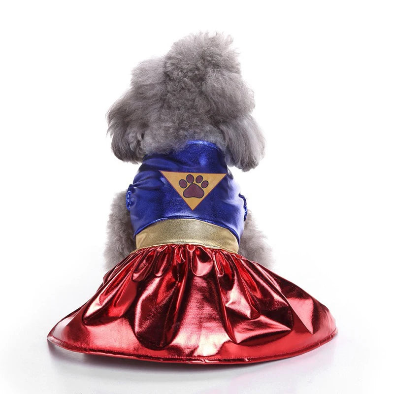 Pet Dog Halloween Dress – Super Claw Skirt Cosplay Costume for Small Dogs & Cats – Perfect for Parties