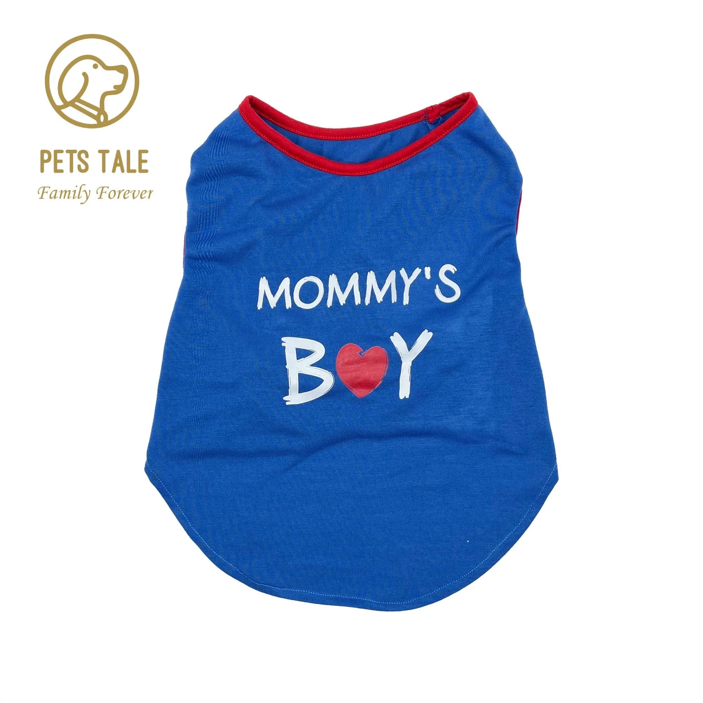 Dog T-Shirt with "Mommy Boy" Print – Perfect for Small, Medium & Large Dogs | Comfortable & Stylish Pet Shirt