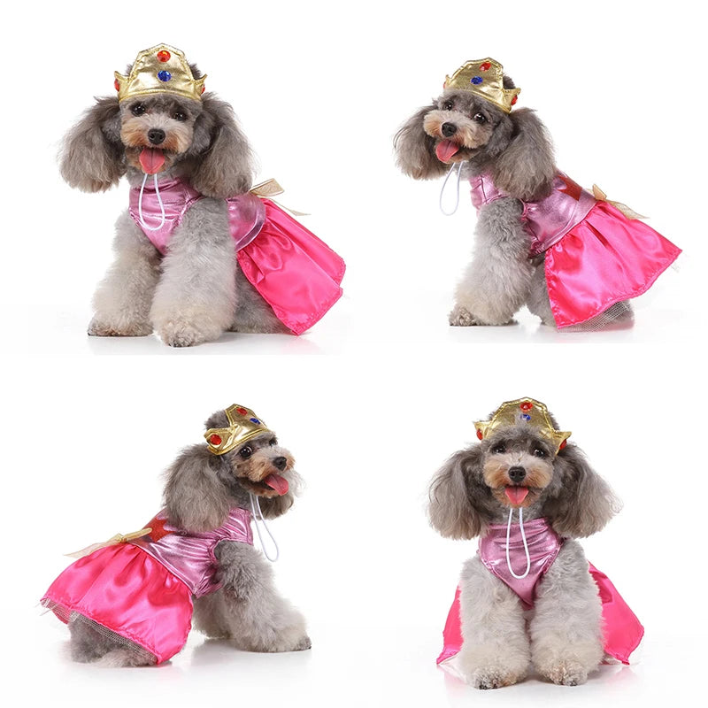 Pet Dog Halloween Dress – Super Claw Skirt Cosplay Costume for Small Dogs & Cats – Perfect for Parties