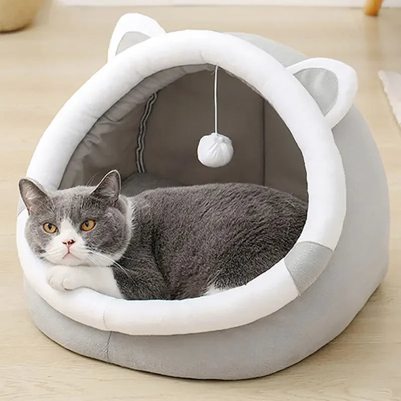 Pet Tent Cave Bed for Cats & Small Dogs – Self-Warming, Foldable & Washable Sleeping Bed
