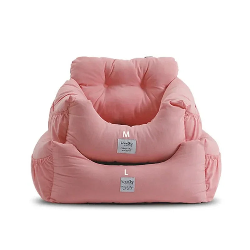 Portable Pet Car Seat – Non-Slip Booster Bed for Small Dogs & Cats, Safe Travel Carrier
