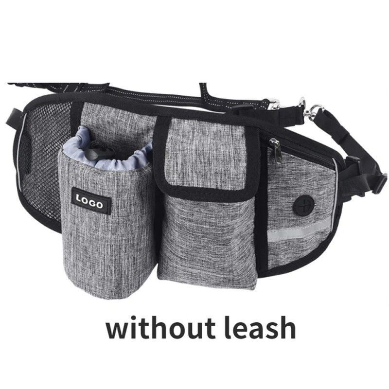 Dog Training Waist Bag – Hands-Free Outdoor Dog Leash & Treat Bag | Waterproof Nylon for Comfortable Dog Walks