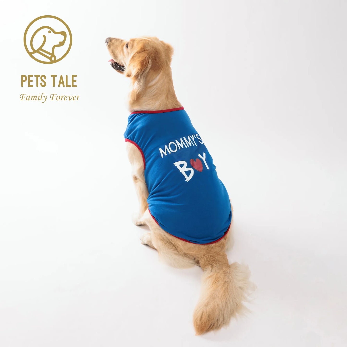 Dog T-Shirt with "Mommy Boy" Print – Perfect for Small, Medium & Large Dogs | Comfortable & Stylish Pet Shirt