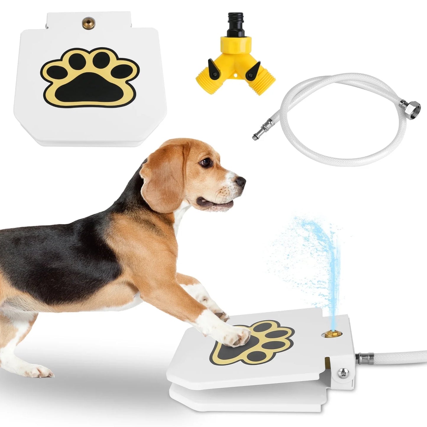 Moclever Dog Water Dispenser – Step-on Activated Outdoor Water Fountain for Dogs | Durable, Rustproof & Hygienic