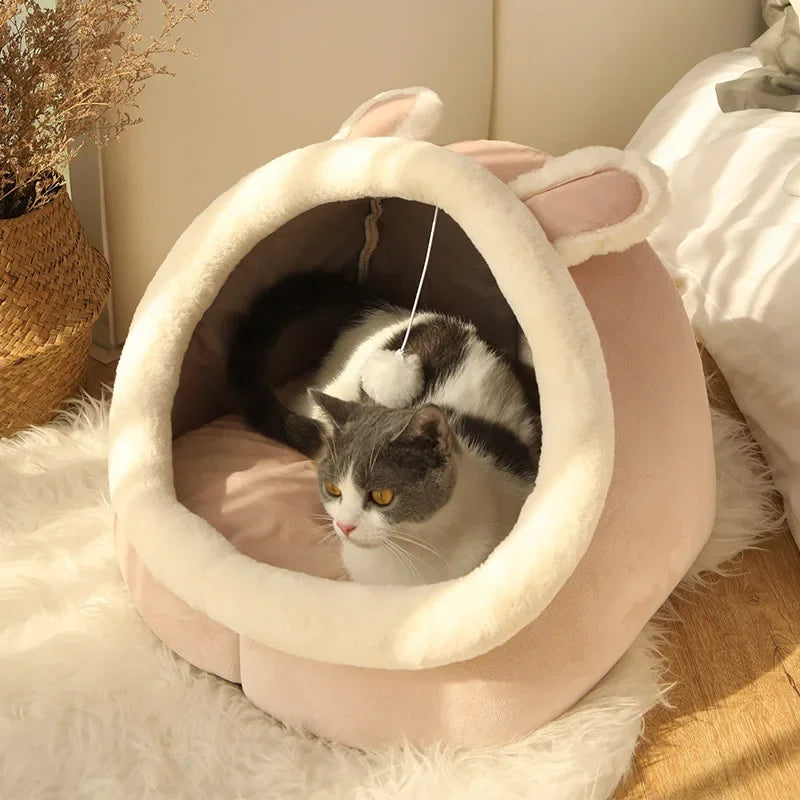Washable Pet Lounger Cushions – Cozy Cat & Dog Beds, Warm Baskets for Winter