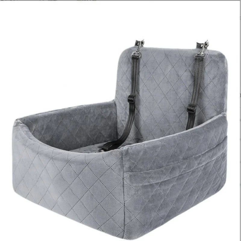 Car Dog Bed & Travel Mat – Front & Rear Safety Seat for Small Dogs & Cats Up to 20lbs
