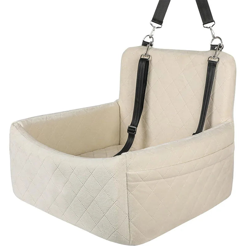 Car Dog Bed & Travel Mat – Front & Rear Safety Seat for Small Dogs & Cats Up to 20lbs