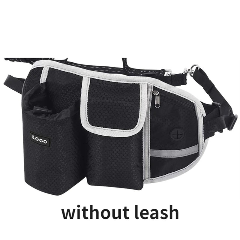 Dog Training Waist Bag – Hands-Free Outdoor Dog Leash & Treat Bag | Waterproof Nylon for Comfortable Dog Walks