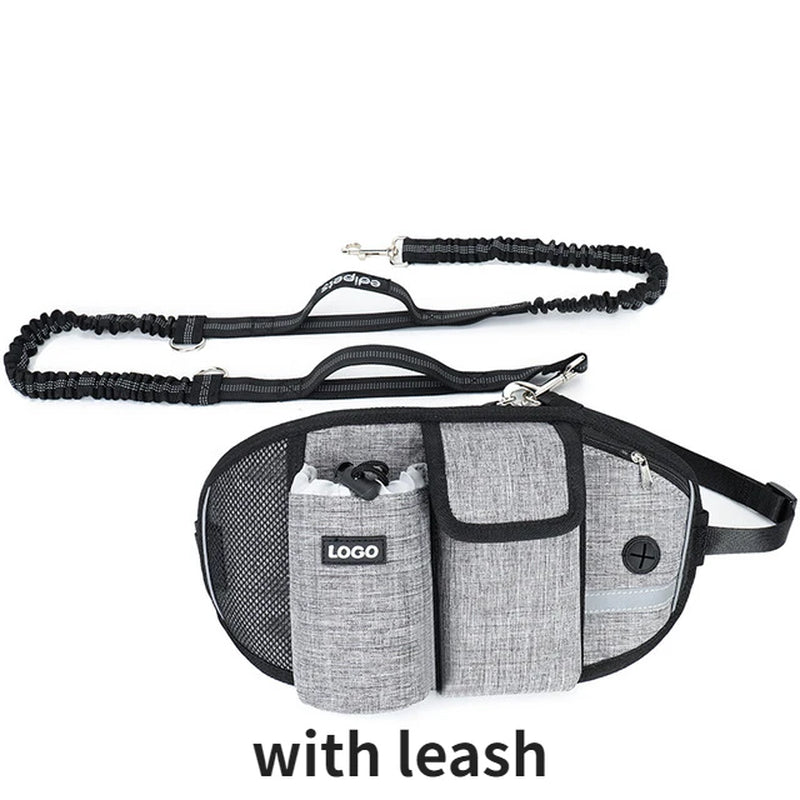 Dog Training Waist Bag – Hands-Free Outdoor Dog Leash & Treat Bag | Waterproof Nylon for Comfortable Dog Walks