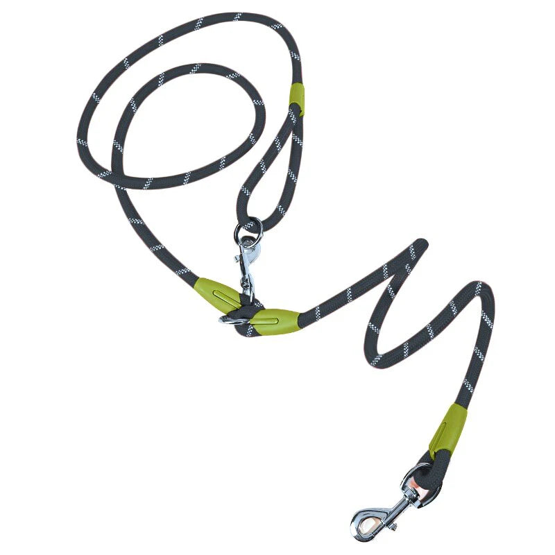 CAWAYI KENNEL Reflective Nylon Dog Leash for Hands-Free Running – Traction Rope Leads for Small to Large Dogs