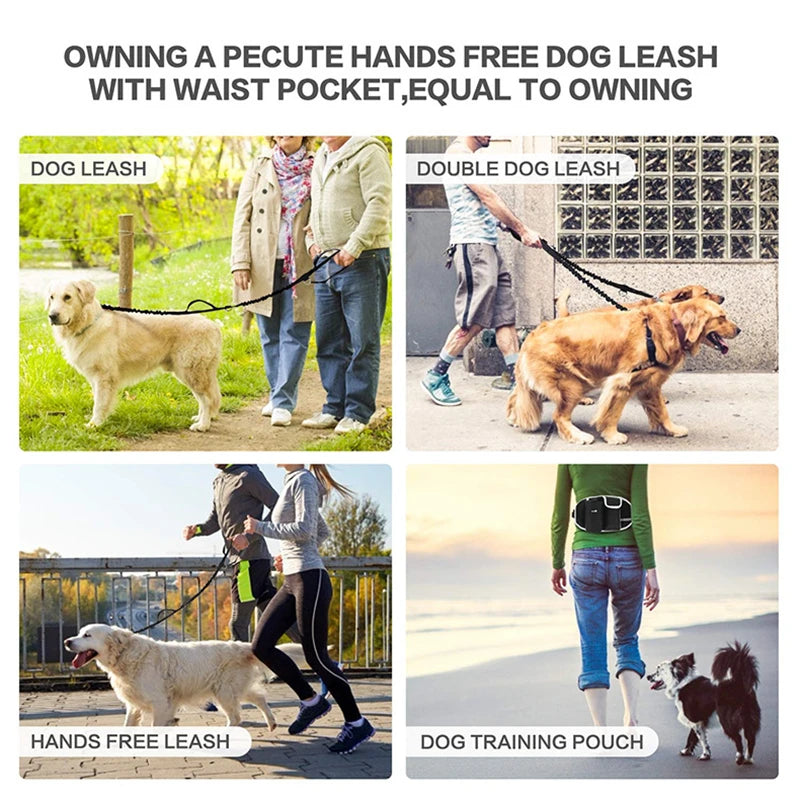 Dog Training Waist Bag – Hands-Free Outdoor Dog Leash & Treat Bag | Waterproof Nylon for Comfortable Dog Walks