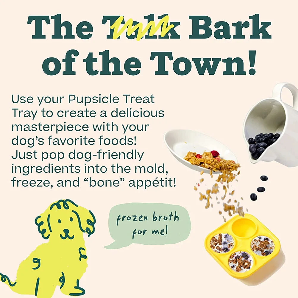 Dog Slow Licking Feeder – Refillable Food Ball Toy, Frozen Food Tray for Dogs