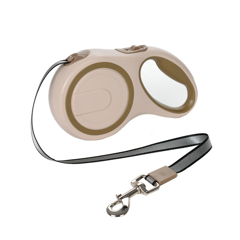 Outdoor Hiking Retractable Dog Leash 5M & 8M for Small & Large Dogs - Durable Puppy Lead Chain for Golden Retrievers, Pugs, and More