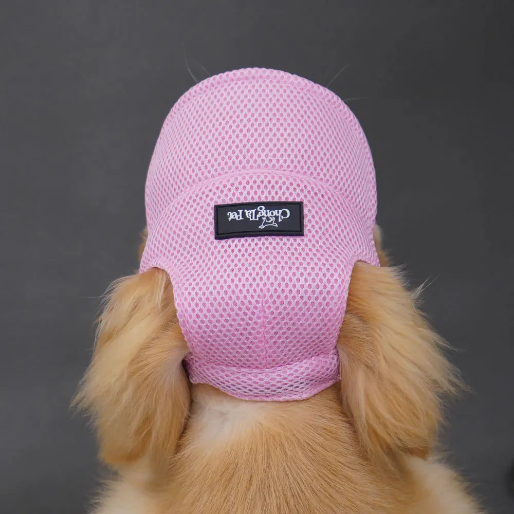 Summer Pet Dog Hat – Breathable Sun Protection Cap with Exposed Ears