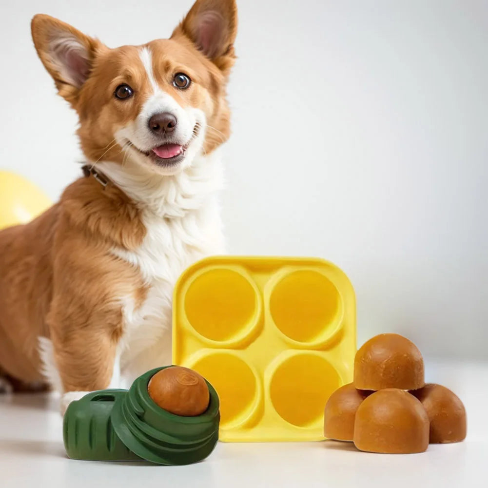 Dog Slow Licking Feeder – Refillable Food Ball Toy, Frozen Food Tray for Dogs