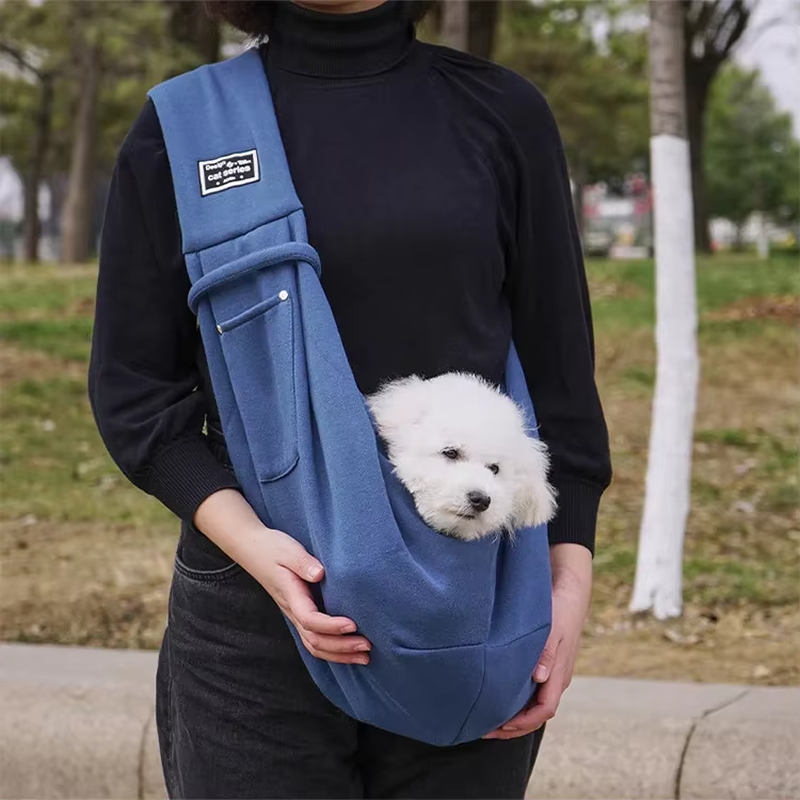 Comfortable Dog Bag – Crossbody Sling Carrier for Small Dogs & Cats | Outdoor Travel Pet Carrying Bag