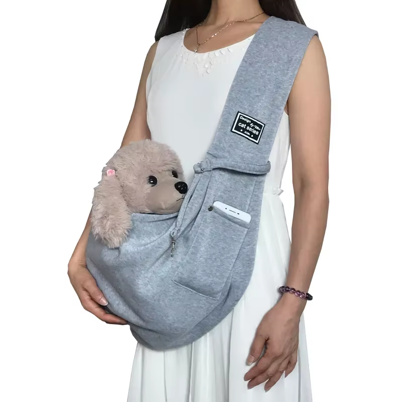 Comfortable Dog Bag – Crossbody Sling Carrier for Small Dogs & Cats | Outdoor Travel Pet Carrying Bag