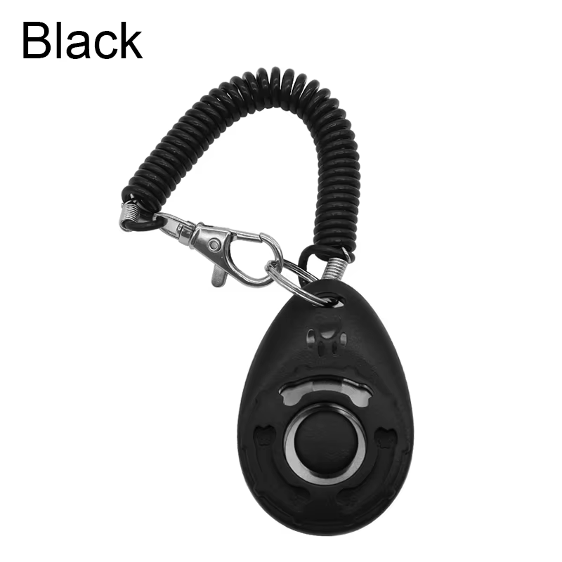 Dog Training Clicker Pet Cat Dog Click Trainer Easy to Use for Cat Puppy Birds Horses Aid Adjustable Wrist Strap Sound Key Chain